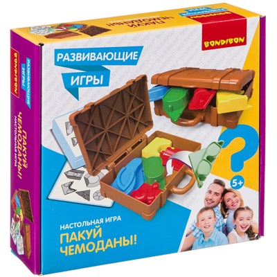 Развивающая настольная игра "ПАКУЙ ЧЕМОДАНЫ!" Bondibon (арт. ВВ4175) 244388174