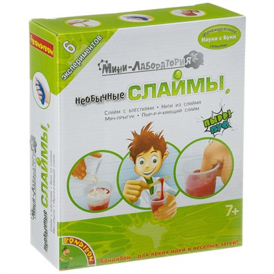 Набор для опытов Bondibon "Мини-лаборатория Необычные Слаймы" Французские опыты Науки с Буки (арт. ВВ3715) 1273252199