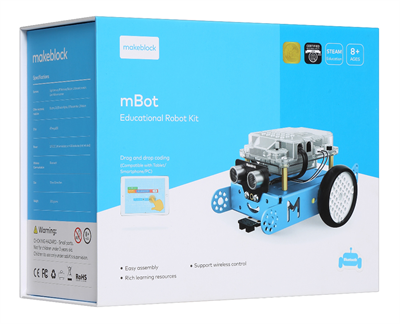Базовый робототехнический набор mBot (Базовая Bluetooth-версия) + контроллер управления 2100183999