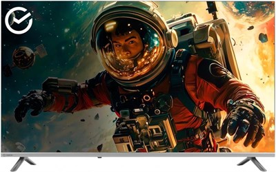 43" Телевизор Sber SDX-43F3000DSA Full HD Direct LED Салют ТВ 60 Гц серебристый EAC 858262324