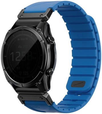 Силиконовый ремешок UNIQ Fluo для Garmin 22 mm (Ocean Blue) голубой 289142492