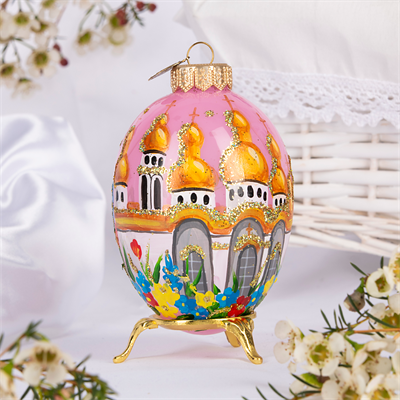 Яйцо пасхальное декоративное, в подарочной упаковке, h- 10,5 см 1756366396