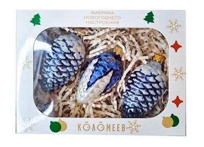 Набор "Шишки 17", из 3 фигурок, в подарочной упаковке 27629277