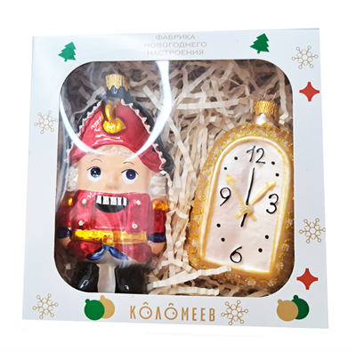 Набор ёлочных игрушек "Рождественская сказка", из 2 фигурок, в подарочной упаковке 1873078871