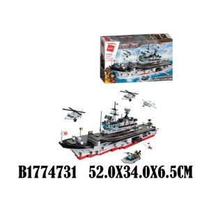 Конструктор пласт. морская база с фигурками, 646дет. в кор. BRICK1723 (9) (9) (9)