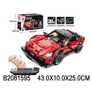 Конструктор машина р/у на аккум. свет+звук, usb з/у, 425дет. в кор. BRICK54001