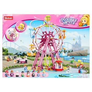 Конструктор пласт. колесо обозрения с фигурками, 789дет. в русс. кор. M38-B0723 (8)