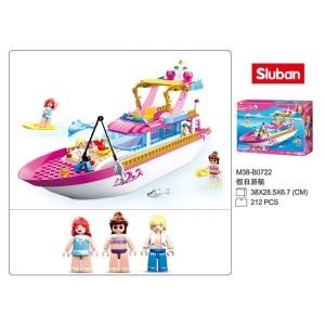 Конструктор пласт. корабль с фигуркой, 212дет. в русс. кор. M38-B0722 (16)