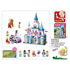 Конструктор пласт. для девочек, замок с фигурками, 815дет. в русс. кор. M38-B0610 (6)