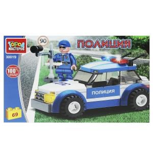 Конструктор полицейская машина, 69 дет. Город мастеров 30019-KK