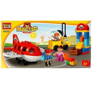 Конструктор большие кубики: АЭРОПОРТ , 37 дет. Город мастеров 10020-GK