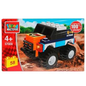 Конструктор ДЖИП, 58 дет. Город мастеров 57009-BY