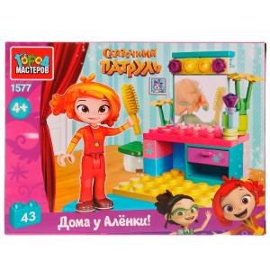 СКАЗОЧНЫЙ ПАТРУЛЬ конструктор Аленка с туалетным столиком, 43 дет. Город мастеров 1577-AA