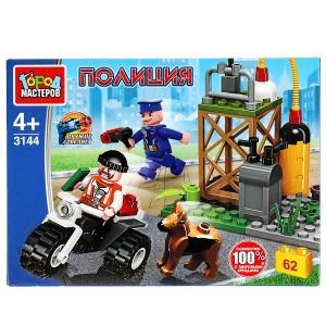 Конструктор погоня за вором, 62 дет. Город мастеров в кор.80шт 3144-JS