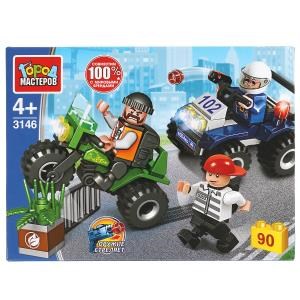 Конструктор "погоня за вором, 90 дет. Город мастеров в кор.80шт 3146-JS