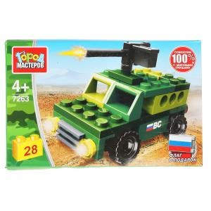 Конструктор ВОЕННЫЙ ДЖИП, 28 дет. Город мастеров в кор.2*120шт 7263-JS