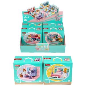 Конструктор пласт. квартира с фигурками в кор. в дисплее уп-6шт в кор.12уп M38-B0757