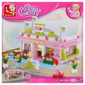 Конструктор пласт. бильярдный клуб с фигурками, 289дет. в русс. кор. 28*28*5см в кор.32шт M38-B0527