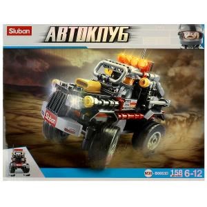 Конструктор пласт. машина с фигуркой, 158дет. в русс. кор. 23,7*18,9*4,5см в кор.60шт M38-B0663D