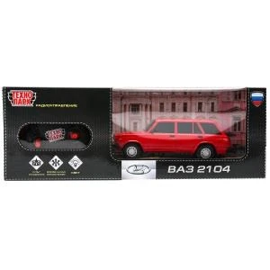 Машина ру LADA ваз-2104 свет, 18 см, красный,на бат, в кор. Технопарк 2104-18L-RD