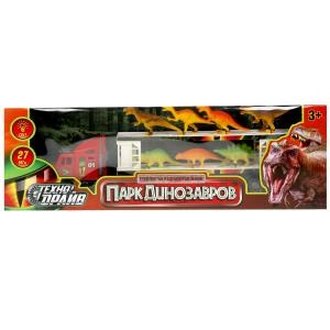 Трейлер на ру с динозаврами, кор.63*21*12,5см ТЕХНОДРАЙВ в кор.16шт ZY1143951-R