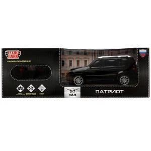 Машина р/у UAZ ПАТРИОТ 19 см, свет, черн, кор. Технопарк в кор.2*24шт PATRIOT-19RCL-BK