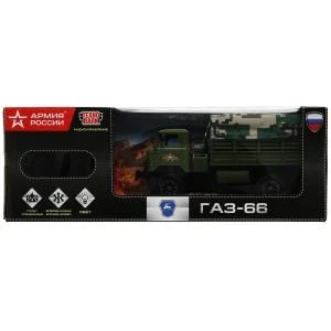 Машина р/у ГАЗ 66 АРМИЯ РОССИИ, 25 см, свет, зел, кор. Технопарк в кор.2*18шт 2004F022-R