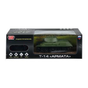 Р/у ТАНК т-34 23 см, свет, зеленый, кор. Технопарк в кор.24шт T34-23RCL-MIL