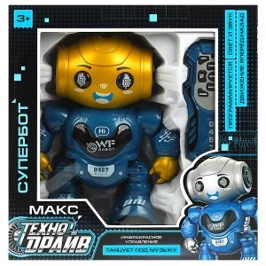 Робот на инф.управлении супербот, свет/звук, движение, кор.19,5*28*8,5см ТЕХНОДРАЙВ в кор.36шт B2051950-R