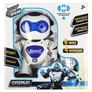Робот на инфракрасном управлении супербот,свет-звук,движ.,кор.25*26*9,5см ТЕХНОДРАЙВ в кор.36шт B2021721-RS