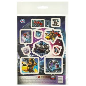 Наклейки бумажные, а5, роботы Умка NB-107749-TF