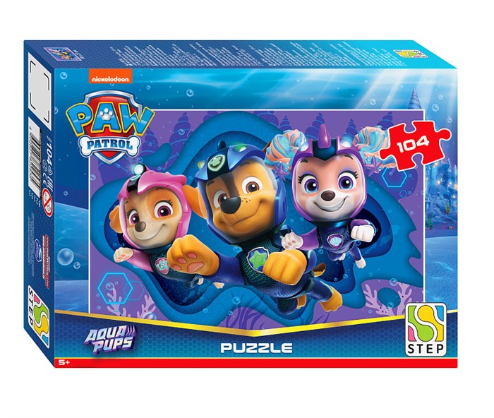 Пазл 104 эл.  "Щенячий патруль. Аква" (Никелодеон) # 82253