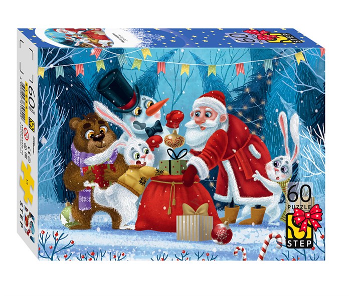 Пазл 60 "Мешок подарков" # 81054