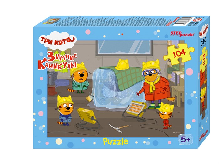 Пазл 104 "Три кота. Зимние каникулы" (АО "СТС") # 82264