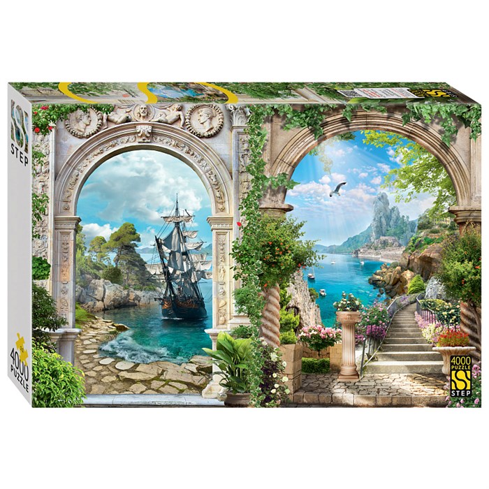 Пазл 4000 "Две арки у моря" # 85422