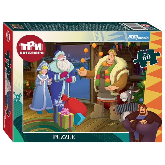 Мозаика "puzzle" 60 "Три богатыря и Пуп Земли" (Мельница) # 81251