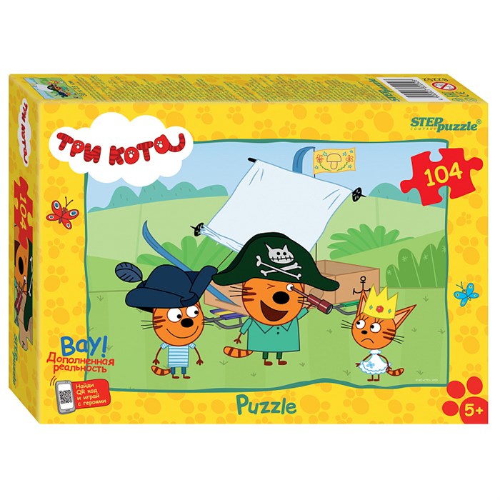 Мозаика "puzzle" 104 "Три кота (new 3)" (АО "СТС") # 82252