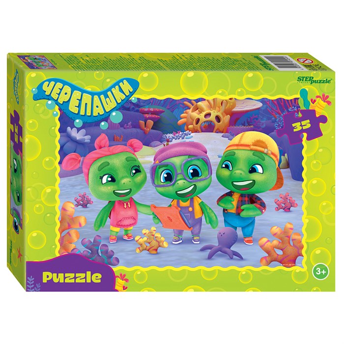 Мозаика "puzzle" 35 "Черепашки" (0+ Медиа) # 91454