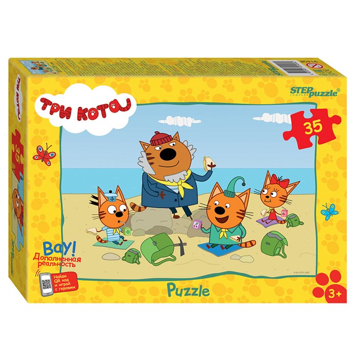 Мозаика "puzzle" 35 "Три кота (new 3)" (АО "СТС") # 91458