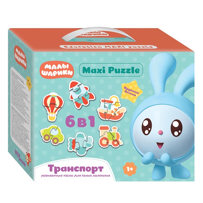 Мозаика "puzzle" 6в1 "Малышарики" (RIKI) # 68001