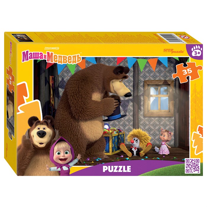 Мозаика "puzzle" 35 "Маша и Медведь (нов.)" (Анимаккорд) # 91452