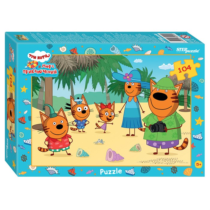 Мозаика "puzzle" 104 "Три кота (new 1)" (АО "СТС") # 82240