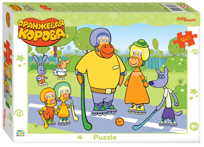 Мозаика puzzle 160 Оранжевая корова (С/м) # 72081