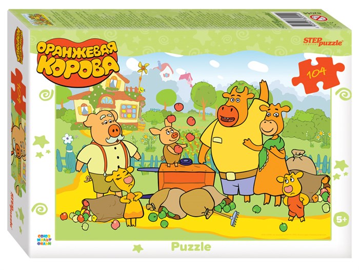 Мозаика "puzzle" 104 "Оранжевая корова" (С/М) # 82044