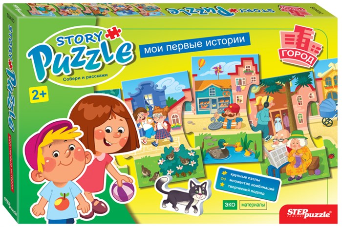 Развивающий пазл Story puzzle. Город # 80480