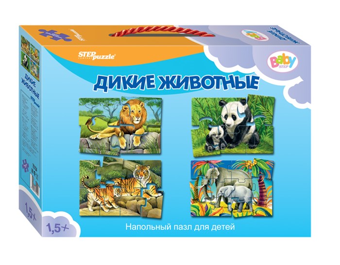 Напольный пазл-мозаика Дикие животные (Baby Step) (средние) # 70104
