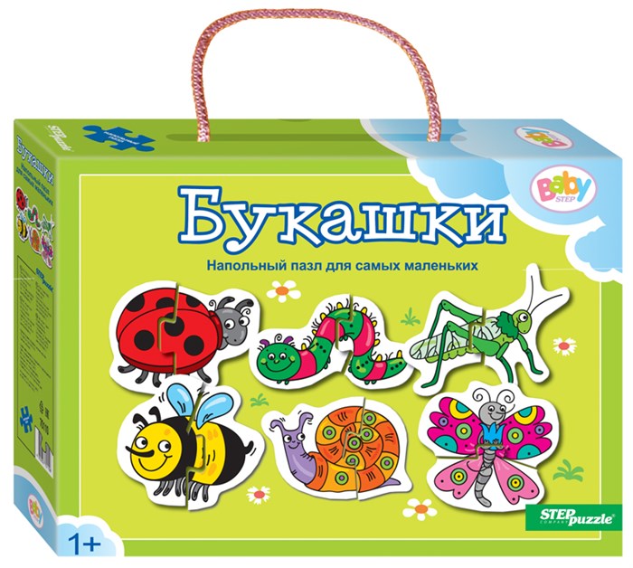 Напольный пазл-мозаика "Букашки" (Baby Step) (малые) # 70107