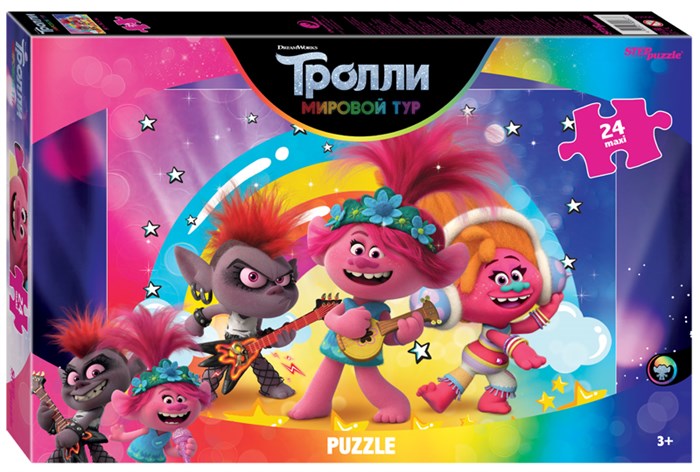 Мозаика puzzle maxi 24 Trolls - 2. POP Life (DreamWorks) # 90067