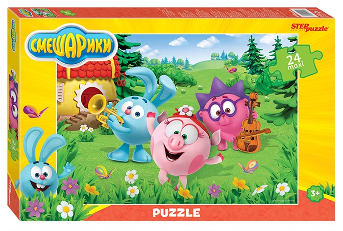 Мозаика puzzle maxi 24 Смешарики (Мармелад Медиа) # 90044