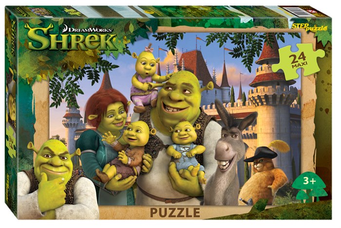 Мозаика puzzle maxi 24 Shrek (Dreamworks, Мульти) # 90064